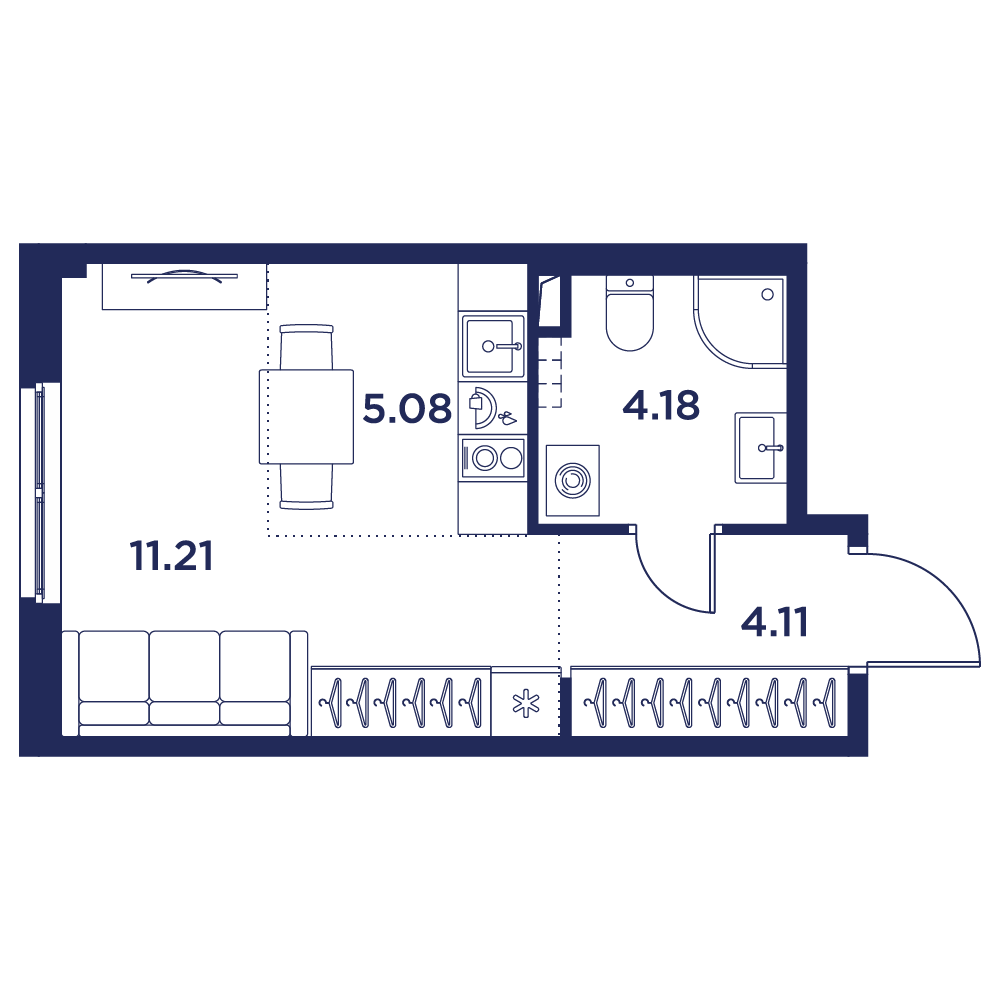 24.58 кв.м, Кронфорт, изображение-5