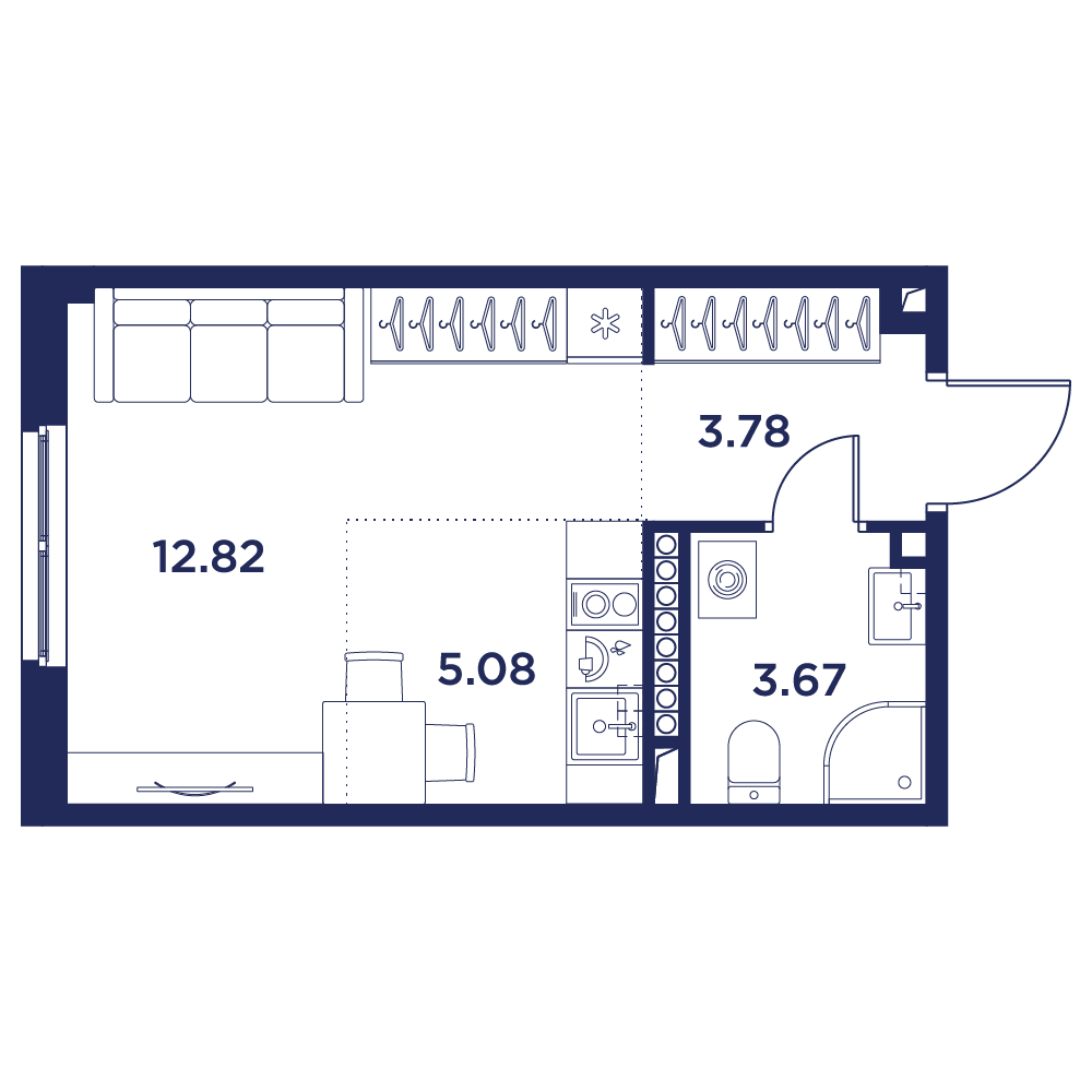 25.35 кв.м, Кронфорт, изображение-2