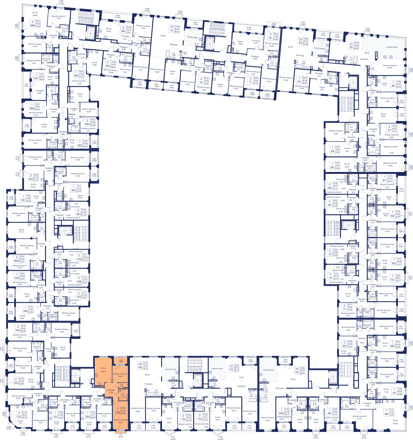 2-комнатная квартира, 65.18 кв.м, Кронфорт, изображение-3