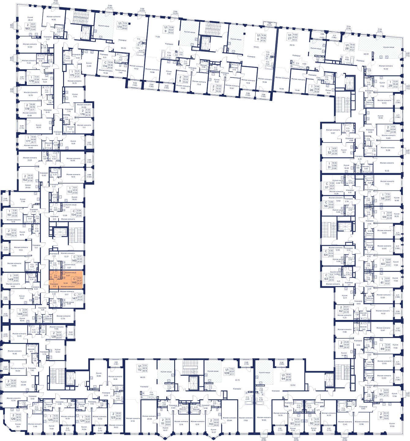 Планировка Студия 7