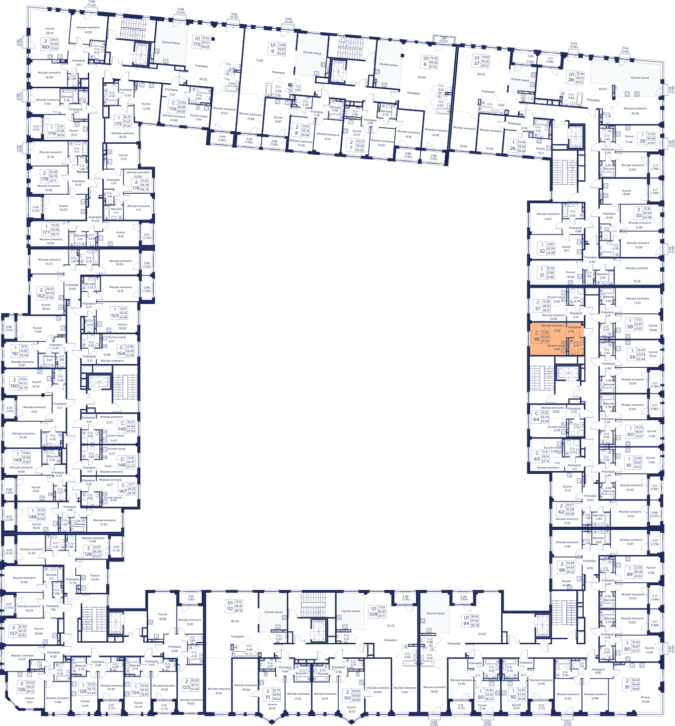 Планировка Студия 7
