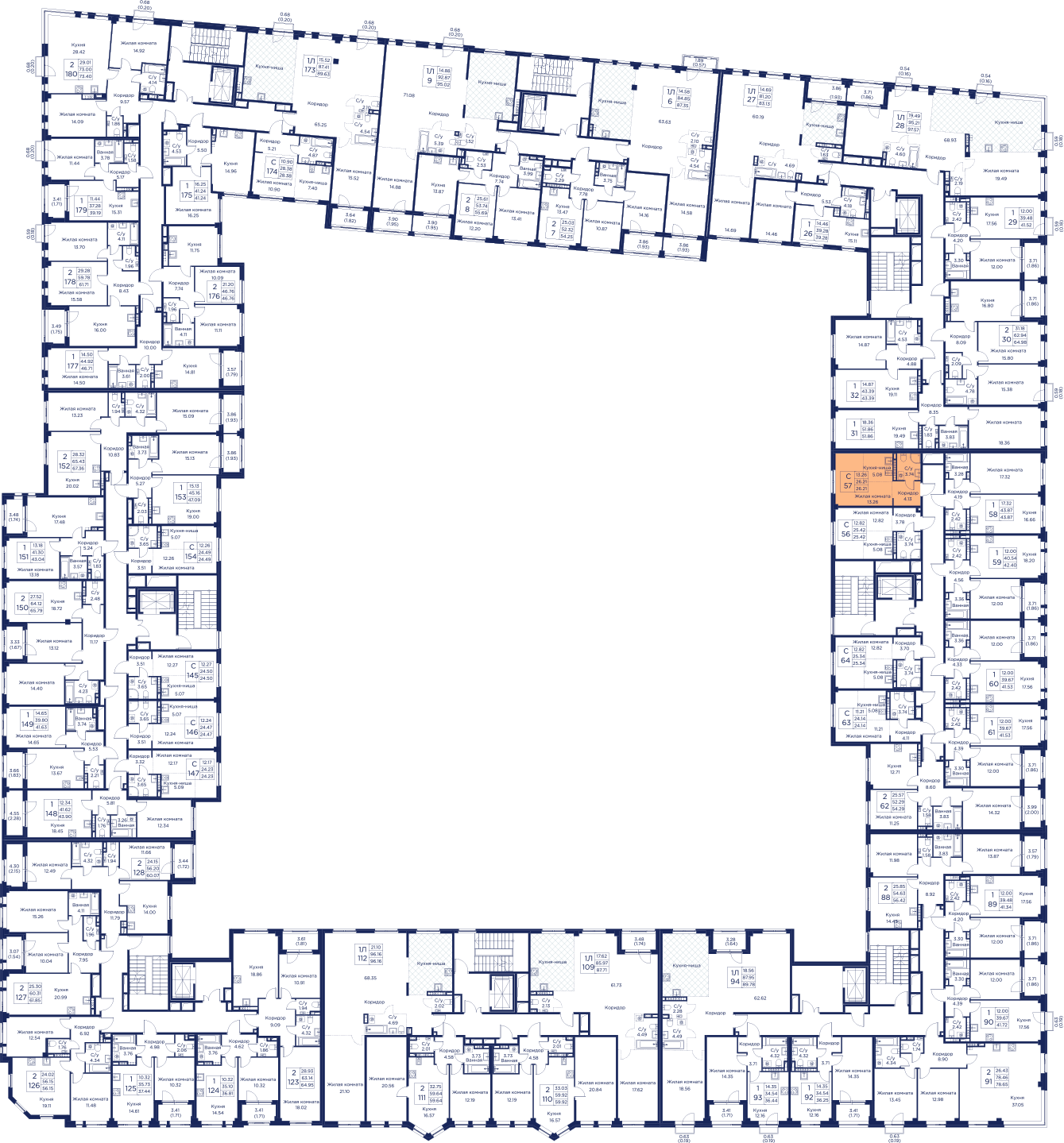 Планировка Студия 7