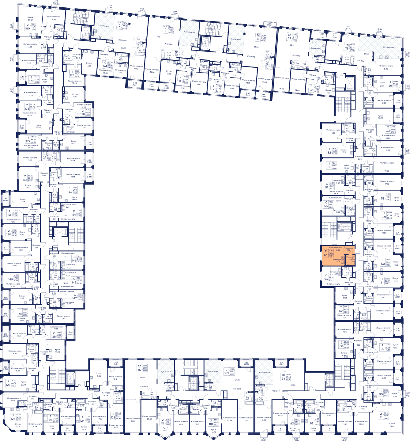 Планировка Студия 7