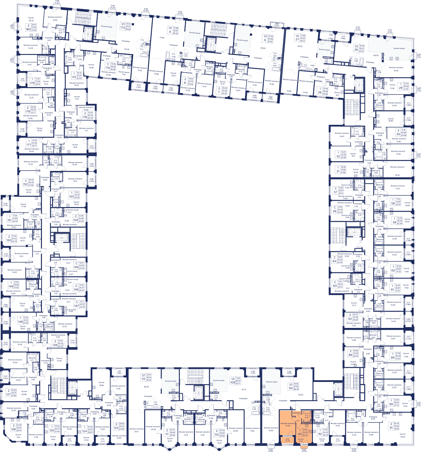 1-комнатная квартира, 36.44 кв.м, Кронфорт, изображение-6
