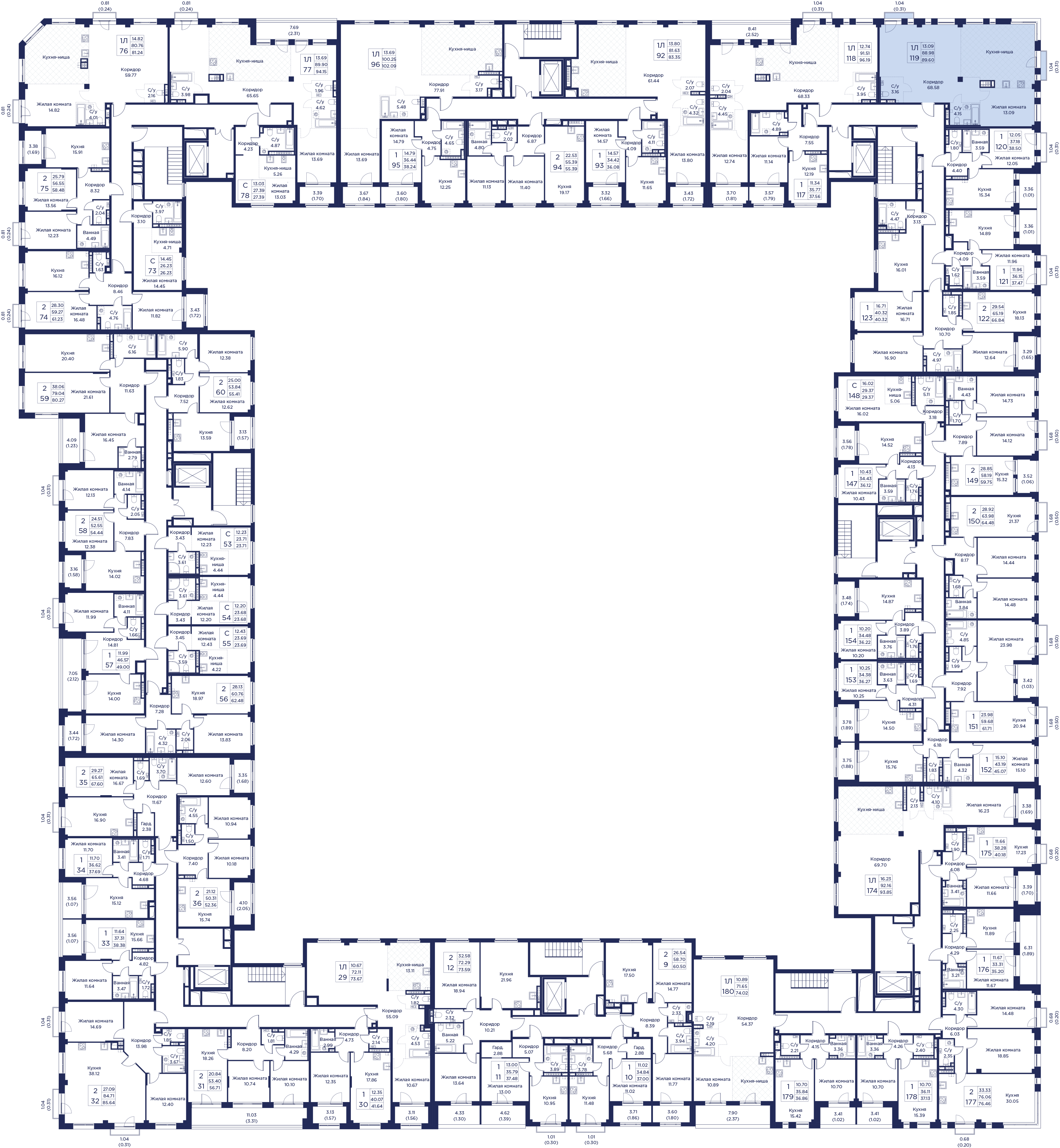 3-комнатная квартира, 89.6 кв.м, Кронфорт, изображение-3