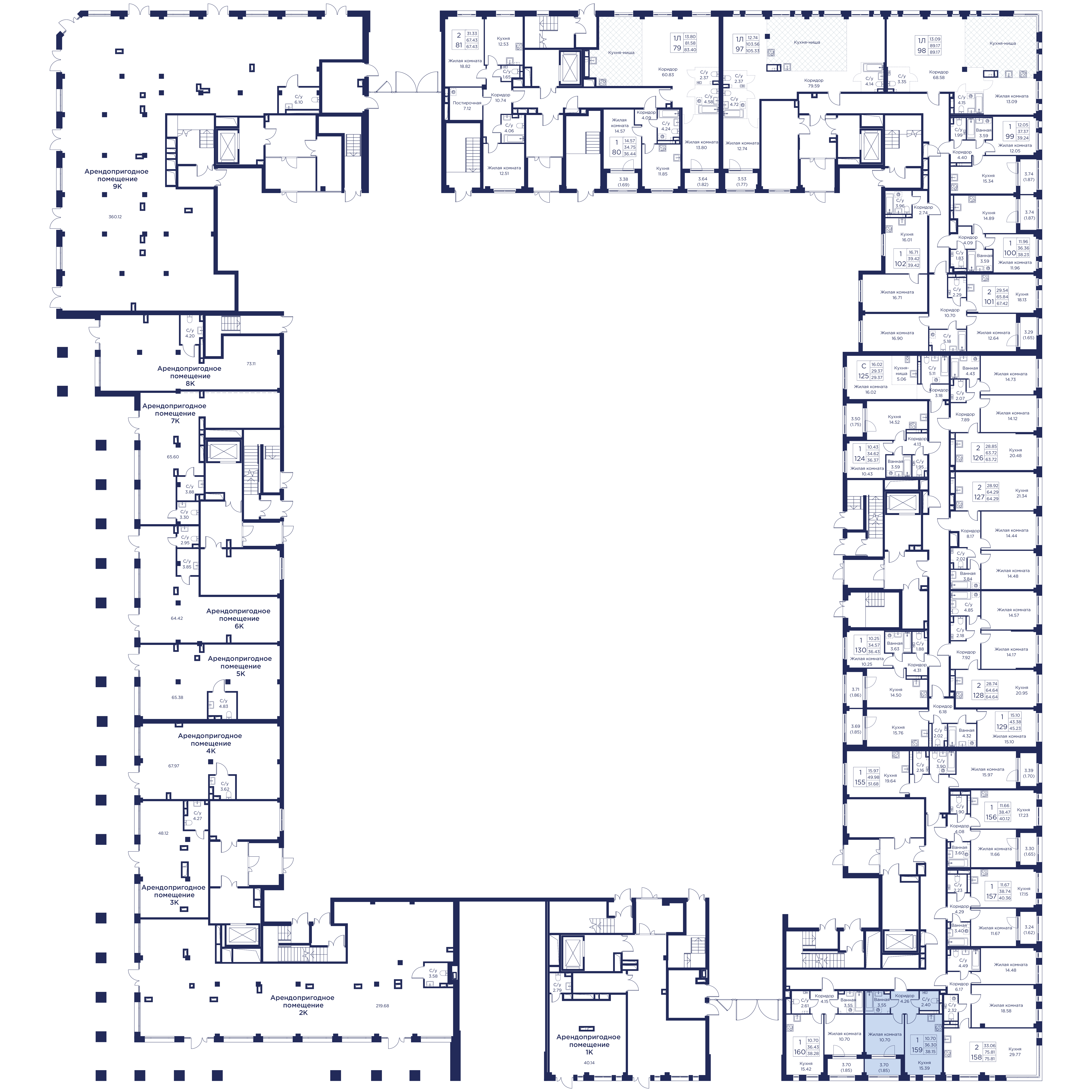 1-комнатная квартира, 38.15 кв.м, Кронфорт, изображение-3