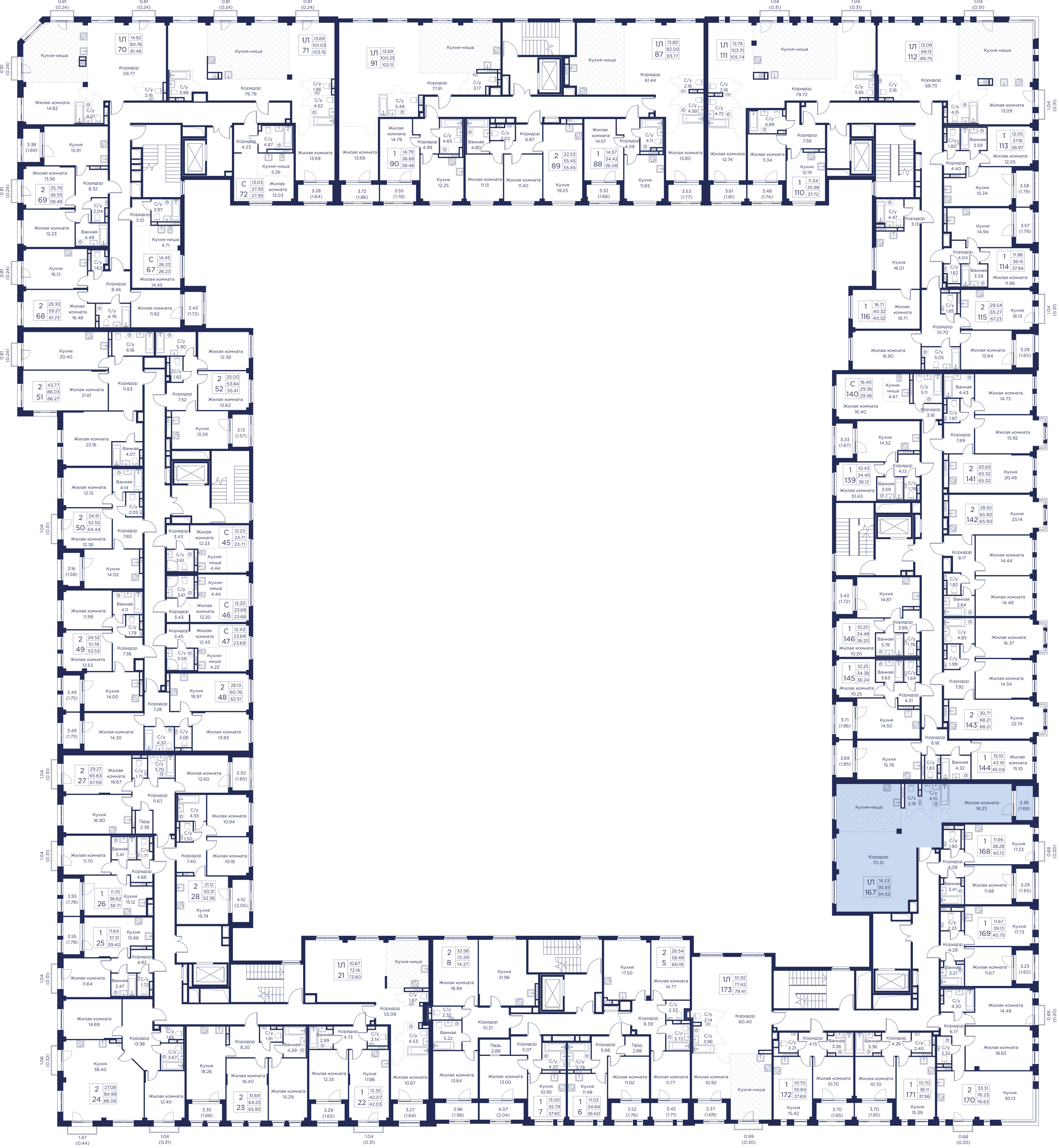 3-комнатная квартира, 94.52 кв.м, Кронфорт, изображение-6