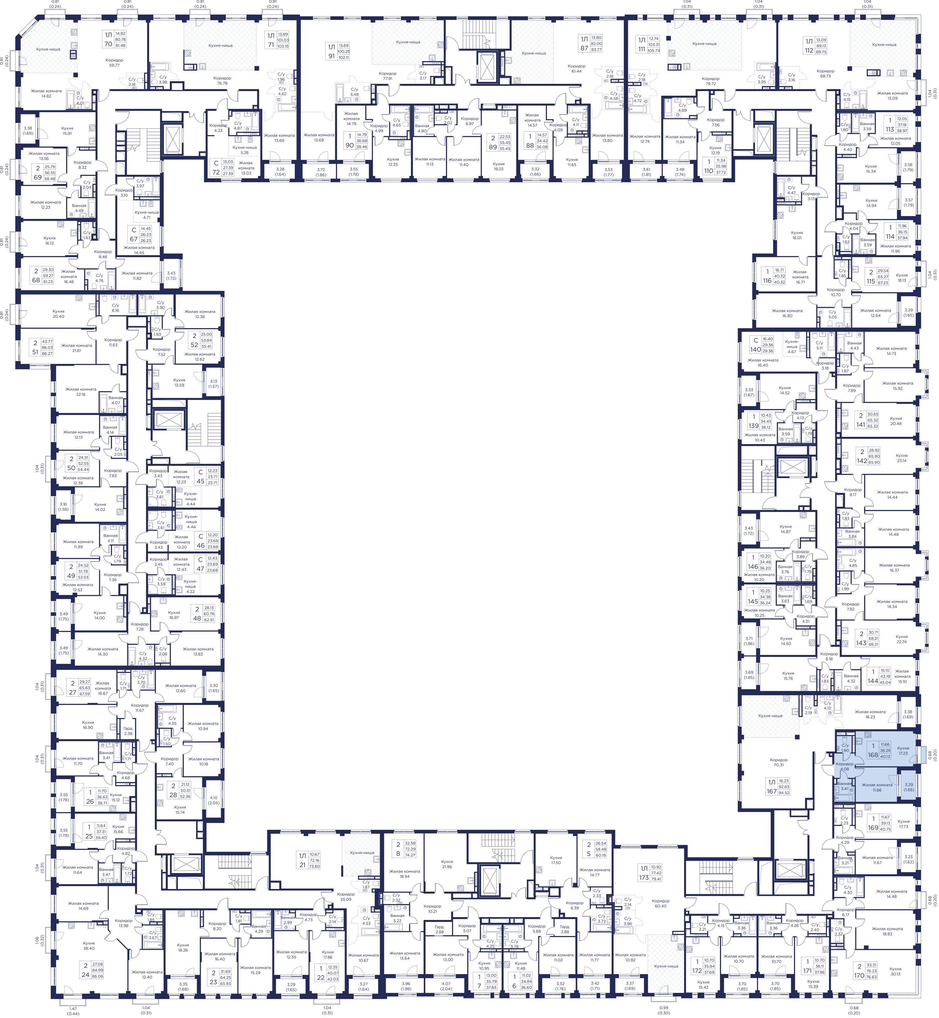 1-комнатная квартира, 40.13 кв.м, Кронфорт, изображение-4