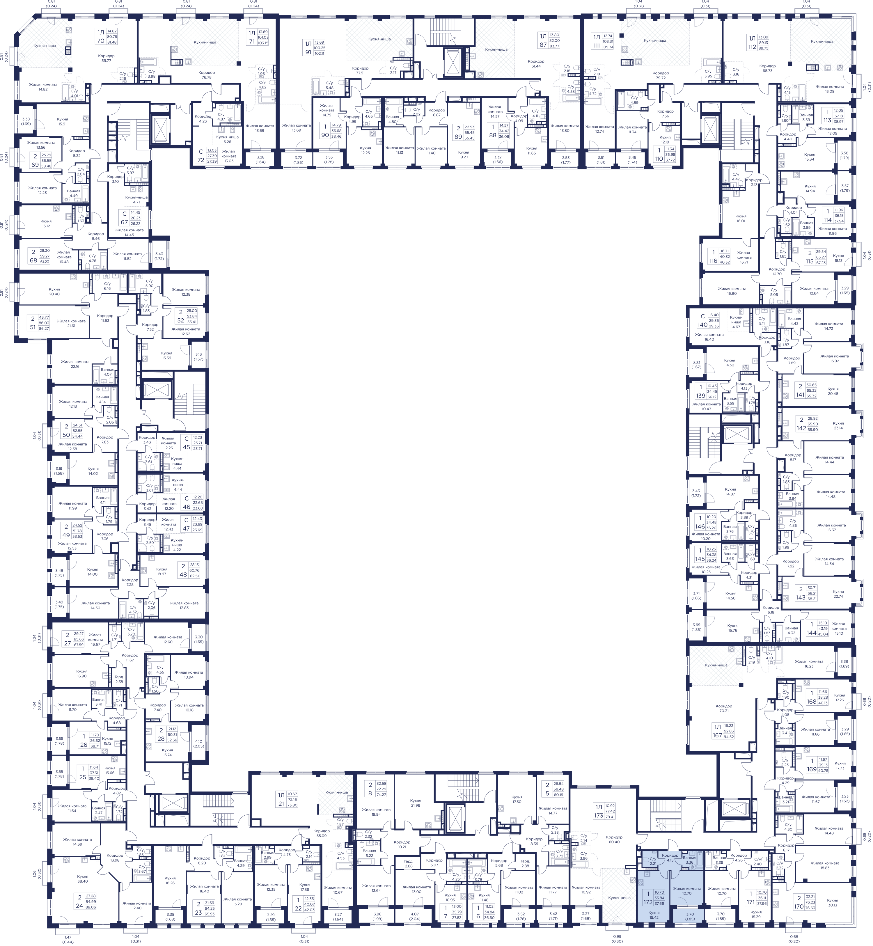 1-комнатная квартира, 37.69 кв.м, Кронфорт, изображение-6