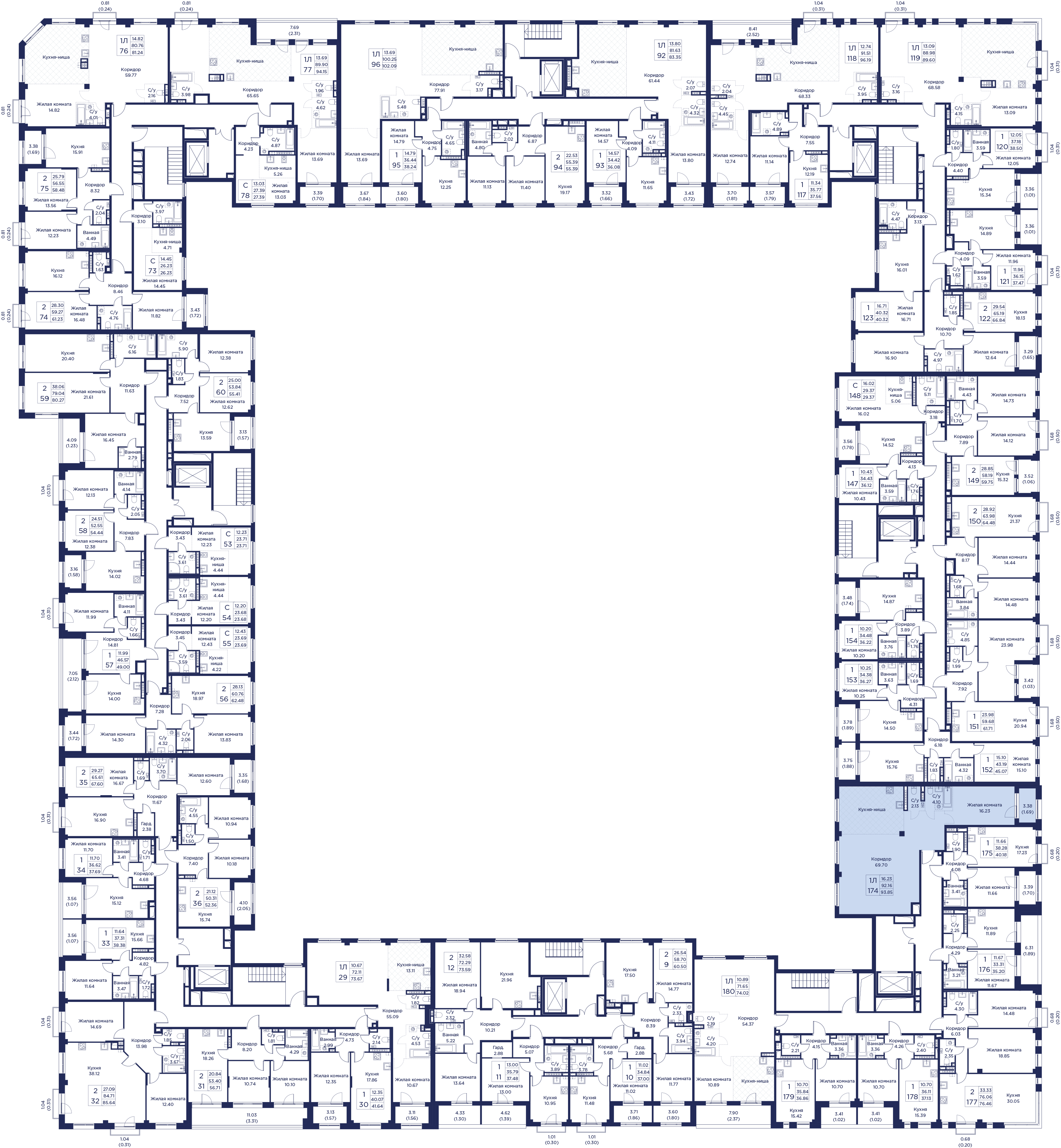 3-комнатная квартира, 93.85 кв.м, Кронфорт, изображение-3