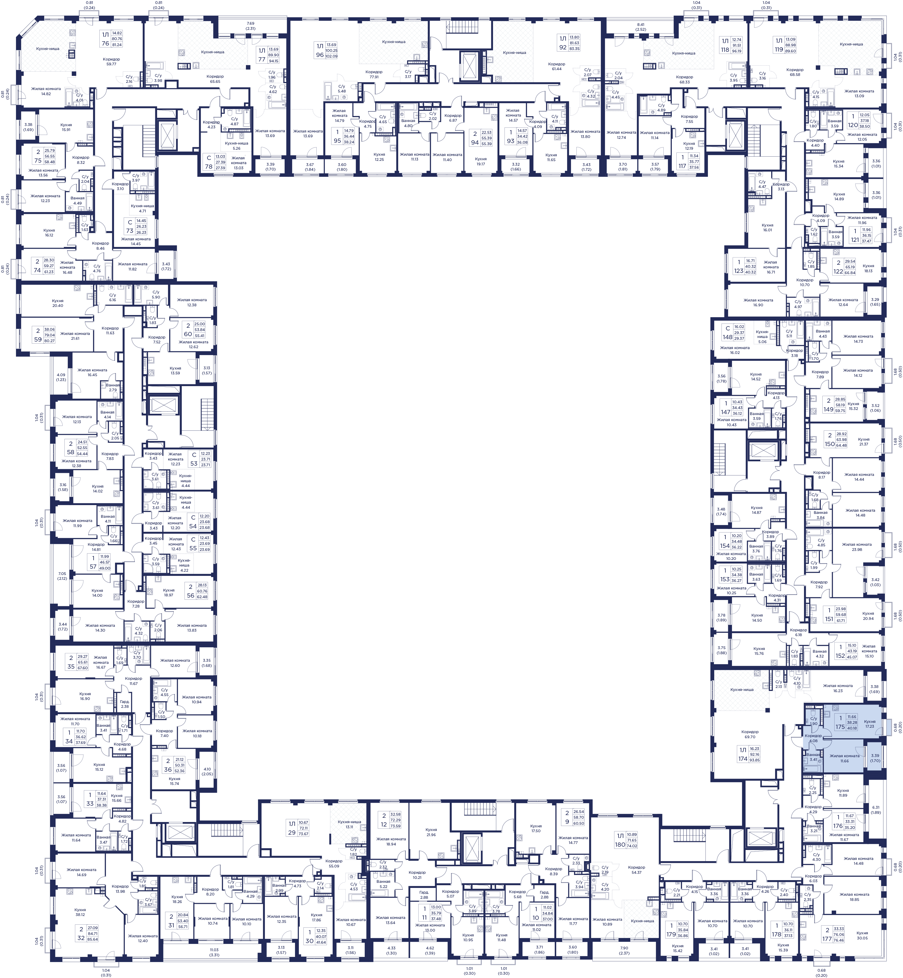 1-комнатная квартира, 40.18 кв.м, Кронфорт, изображение-6