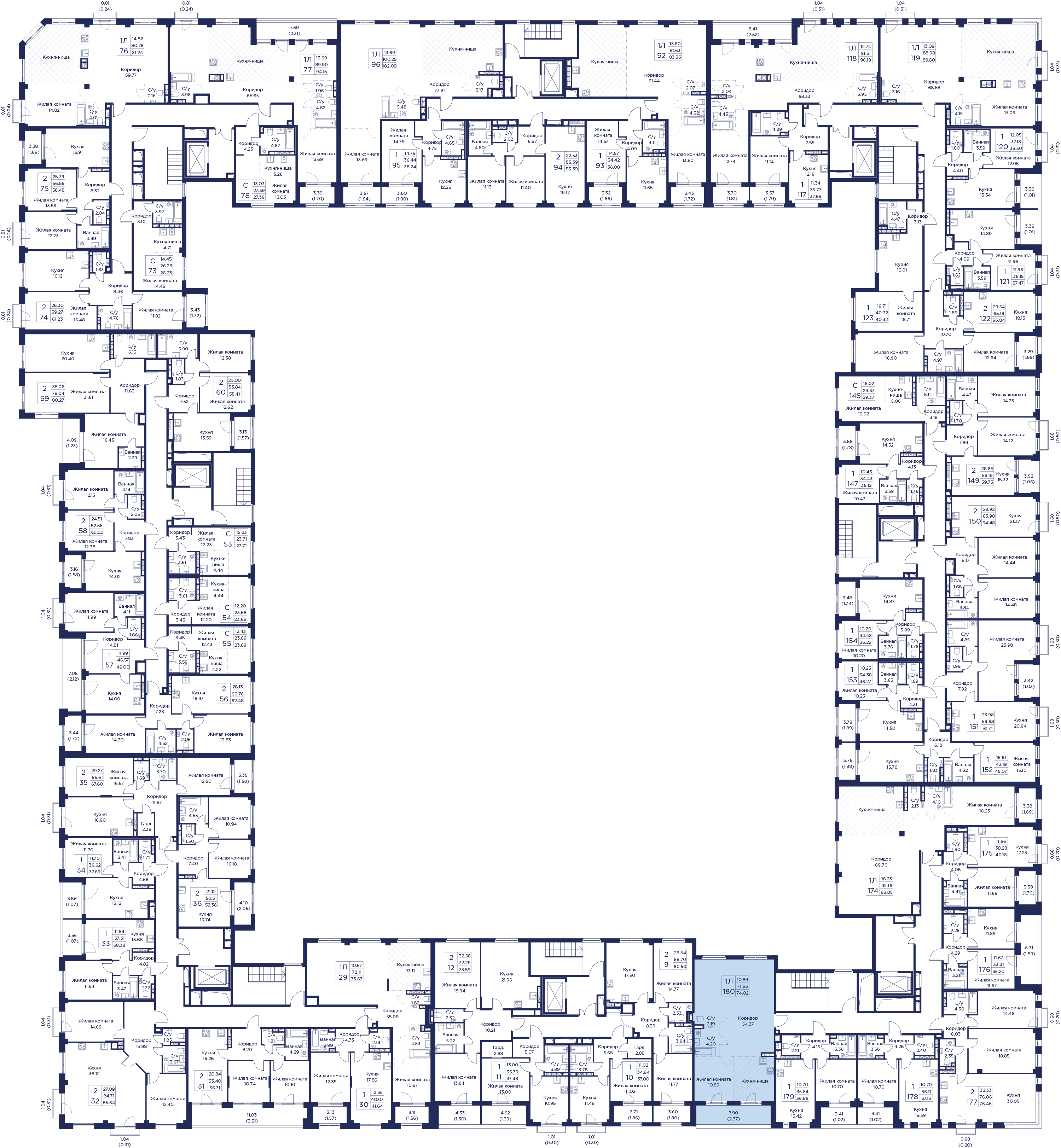 3-комнатная квартира, 74.02 кв.м, Кронфорт, изображение-6