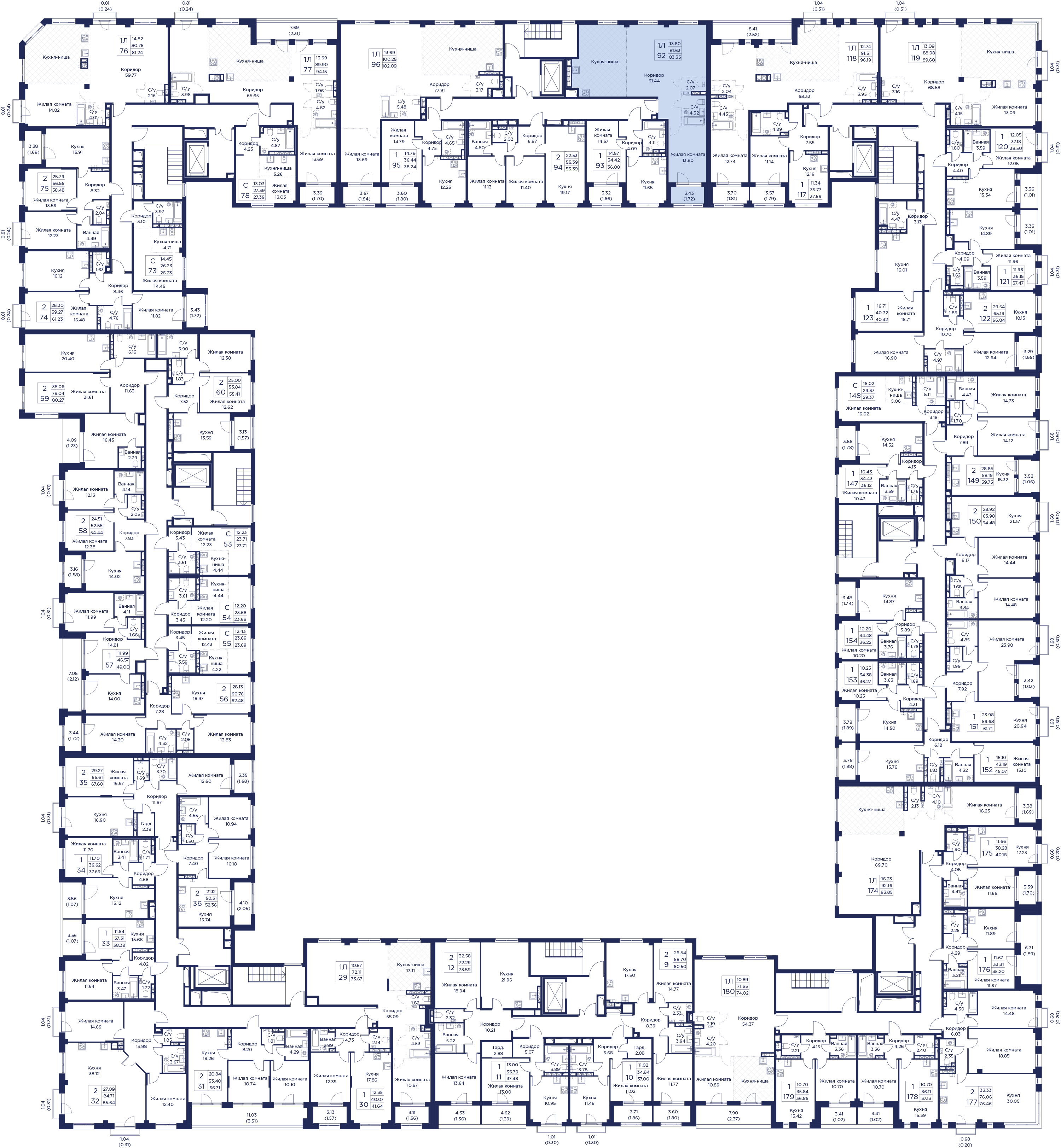 3-комнатная квартира, 83.35 кв.м, Кронфорт, изображение-3