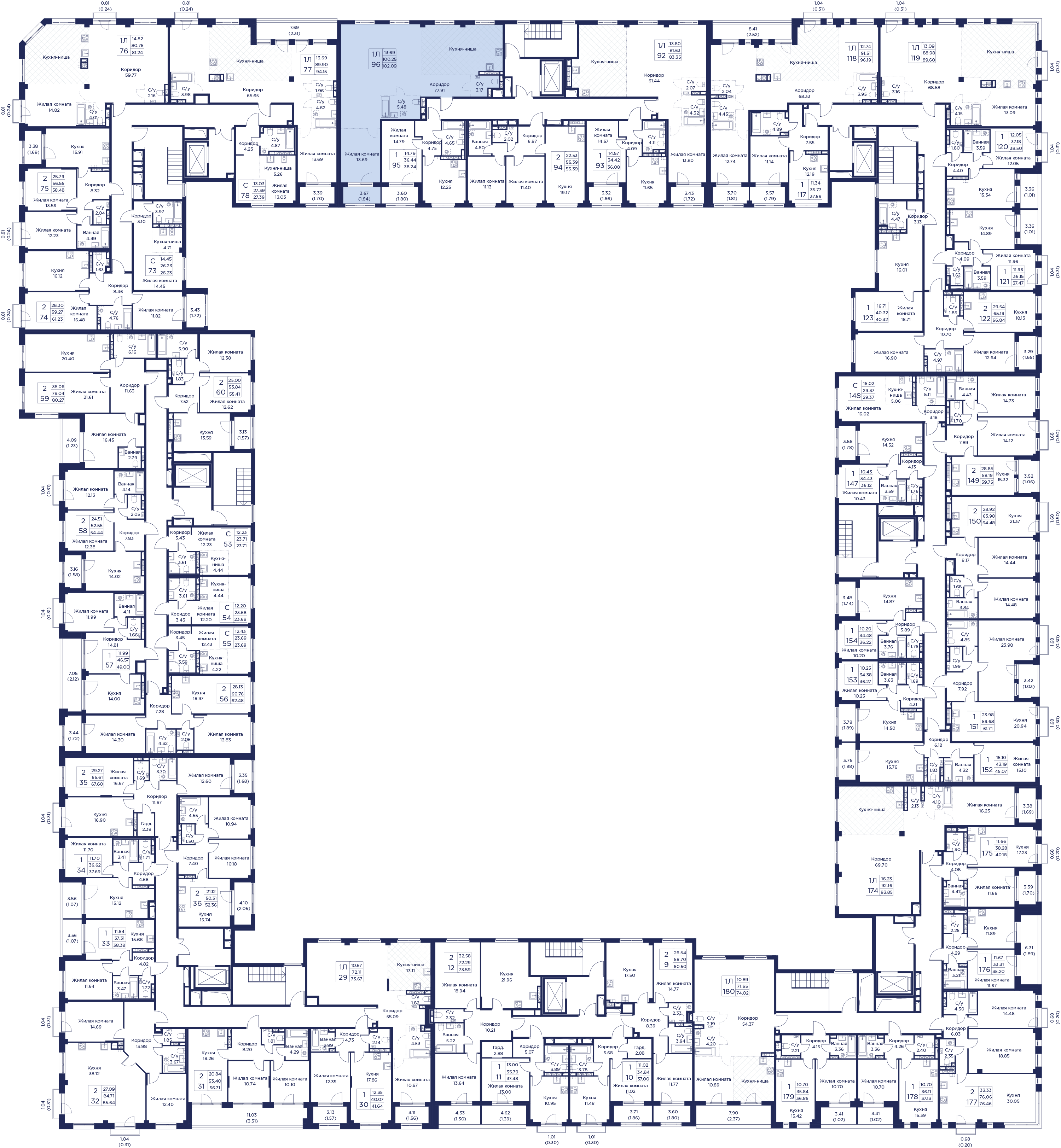 3-комнатная квартира, 102.09 кв.м, Кронфорт, изображение-3