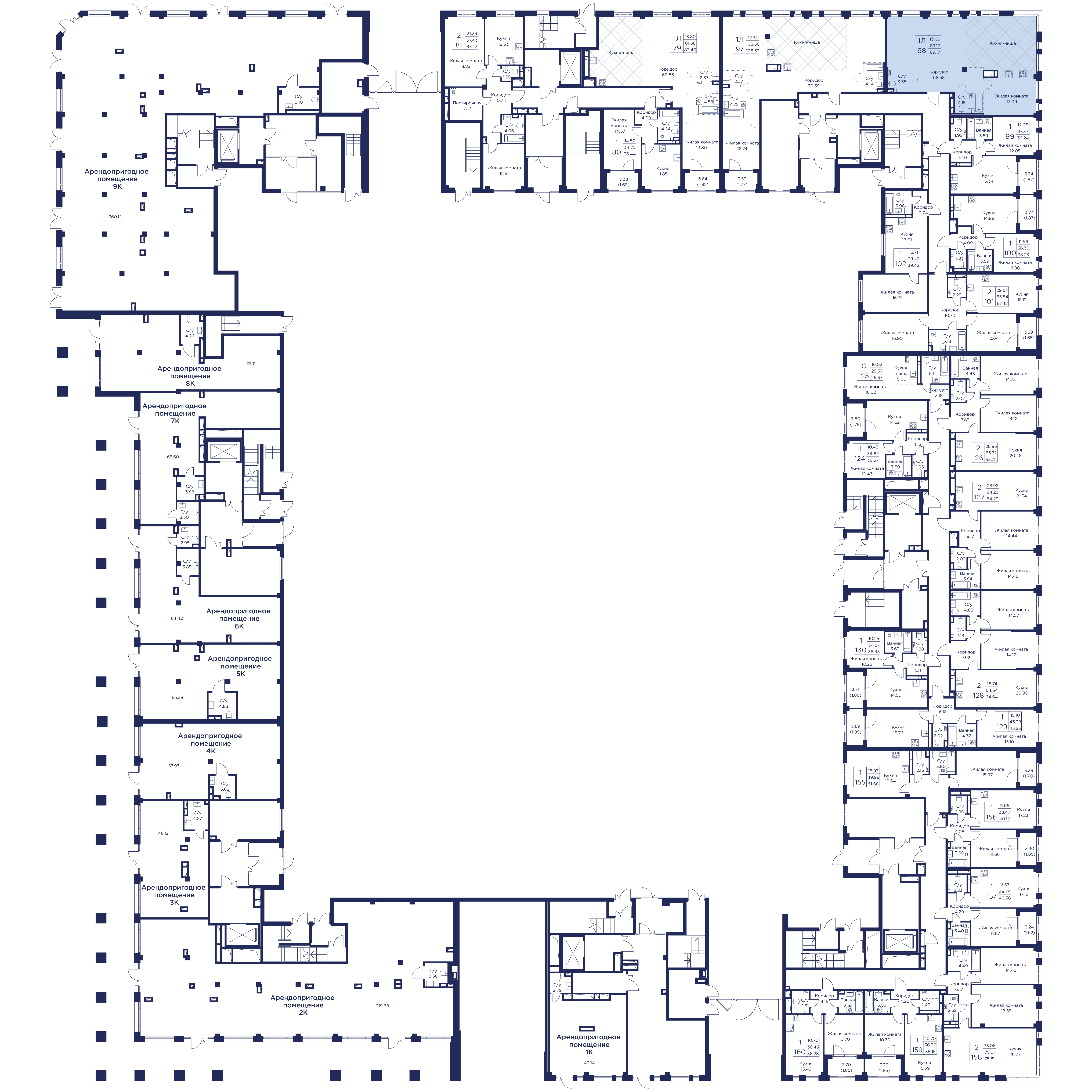 3-комнатная квартира, 89.17 кв.м, Кронфорт, изображение-3